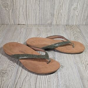 Vionic Dillon Toe Post Supportive Sandals Womens Size 10